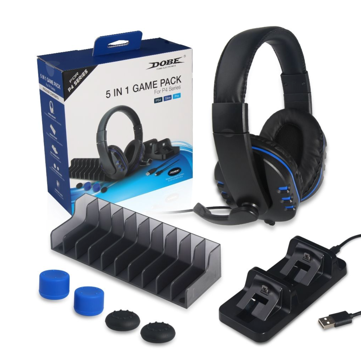 Auriculares Gamer 5 en 1 Dobe